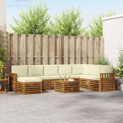  Set vanjskih sofa 9 kom. Prirodna i krem Cijene