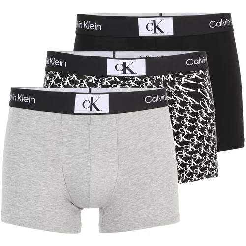 Calvin Klein Underwear Boksarice pegasto siva / črna / bela