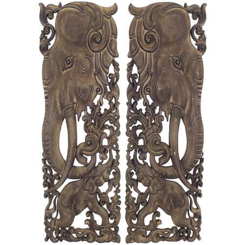 Signes Grimalt Ornament Zida Slona 2 Uni. Smeđa Slike