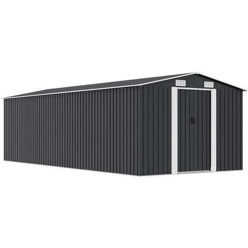  Vrtno spremi&scaron;te 257 x 580 x 181 cm metalno antracit Cijene
