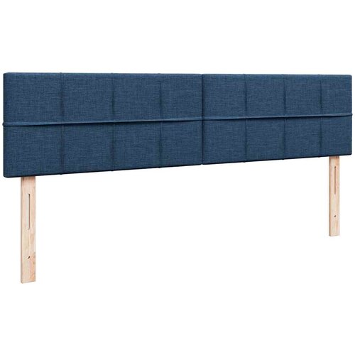  Otomanski krevet s madracem i LED plavi 160x200cm tkanine Slike