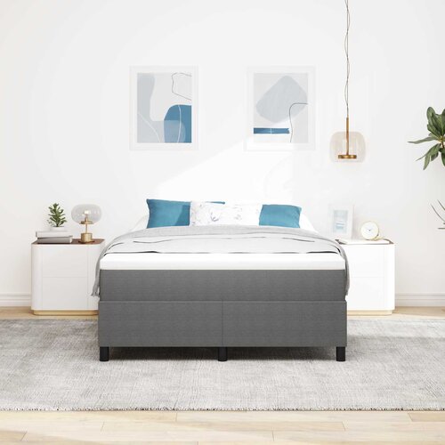  Krevetna platforma Svijetlo siva 140 x 200 cm Kordura tekstil Slike