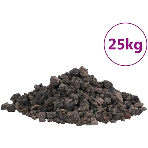 vidaXL Vulkanski kamen 25 kg črn 1-2 cm, (20951393) Cene