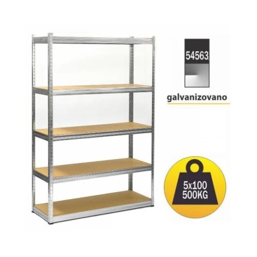 SmartStorage polica metal medijapan 180x100x50cm 5x100kg Slike