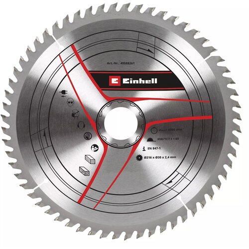 Einhell 49588261 rezni list za cirkular, 216x30x2.4mm, 60 zuba Cene