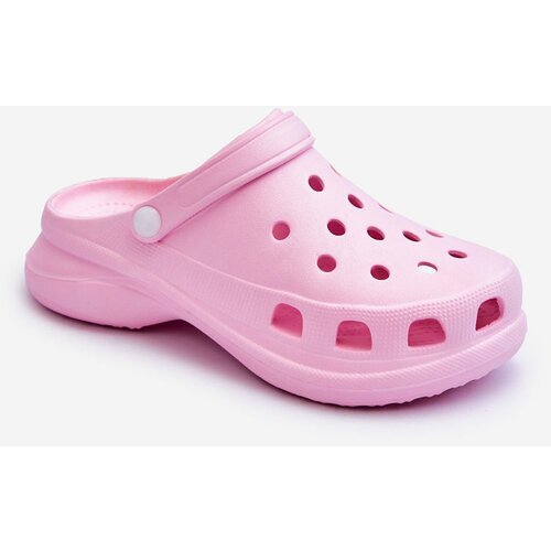 Kesi Crocs foam sandals on a robust Katniss pink sole Cene
