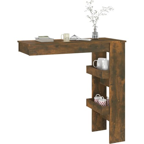  Zidni barski stol boja hrasta 102x45x103,5 cm konstruirano drvo Slike