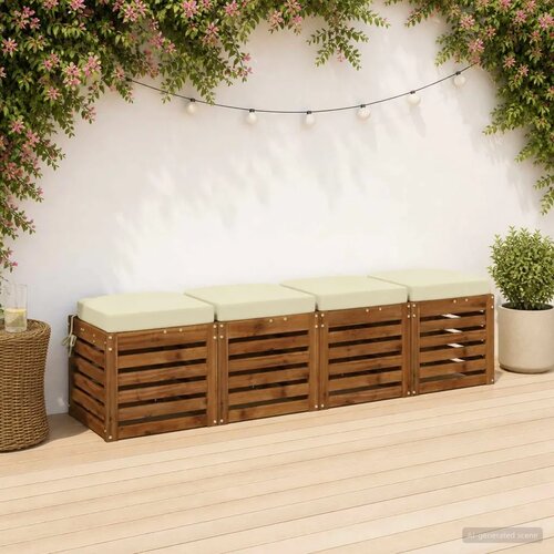 Set jastučića od 4 komada SOEST 4 pcs 100% poliester Krem - Krem (poliester) 45 x 45 x 7 cm 4 Cijene