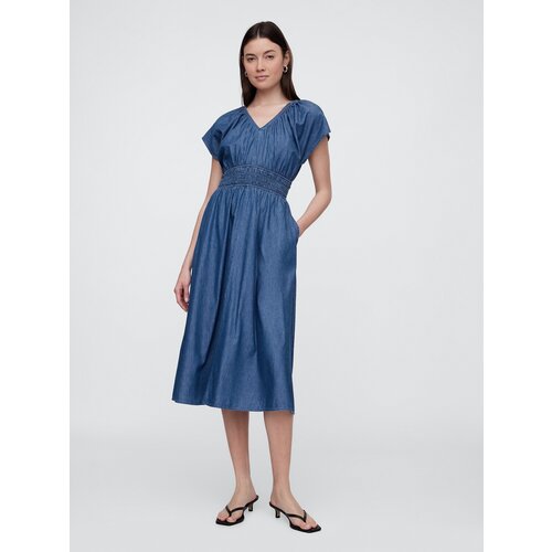 GAP Chambray maxi dress with pockets Americana - Women&amp;#039;s Slike