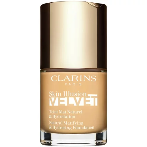 Clarins Skin Illusion Velvet tekući puder s mat finišem s hranjivim učinkom nijansa 101W 30 ml