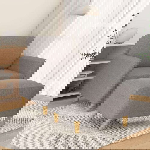  Fotelj s stolčkom za noge taupe 60 cm blago, (20910293) Cene
