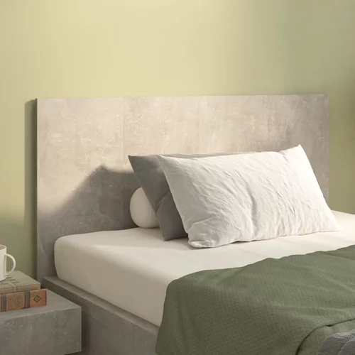  Uzglavlje za krevet siva boja betona 120 x 1,5 x 80 cm drveno