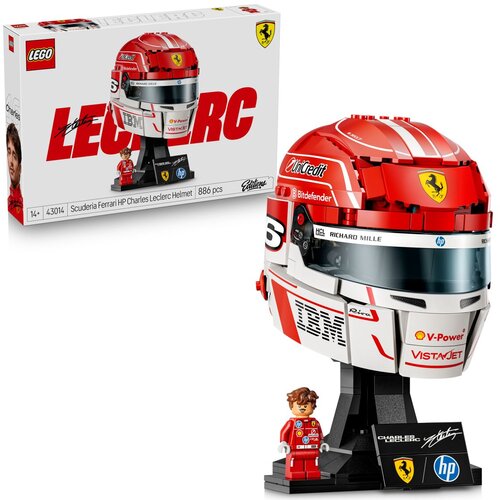 Lego Editions Sport Scuderia Ferrari HP - kaciga Charles Leclerc 43014, Uzrast 14+ Slike