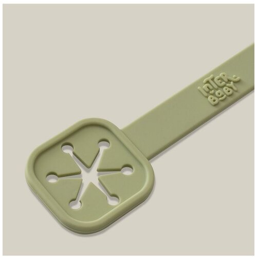 Interbaby silikonski držača tetra pelena Olive Green (2 kom) Slike