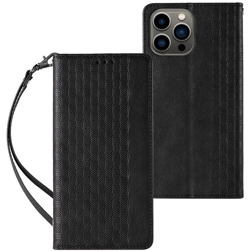  Eleganten etui/ovitek za Samsung A54 5G, Fina tkanina, Črn Cene