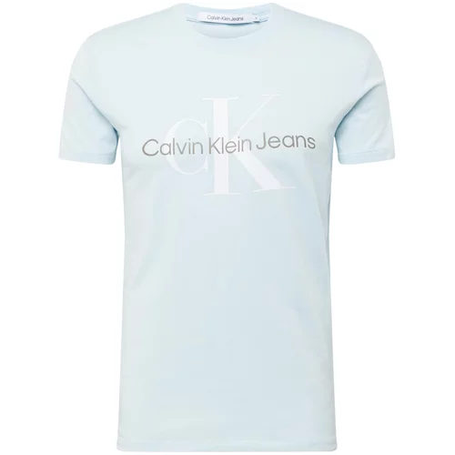 Calvin Klein Jeans Majica pastelno modra / bela