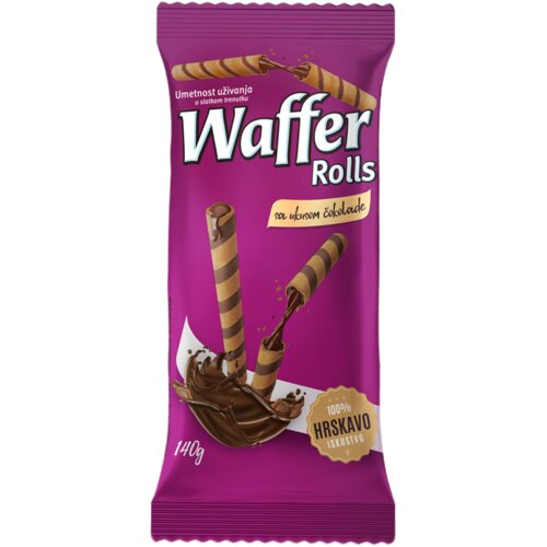 Moravka Vafl roleri čokolada 140g Slike