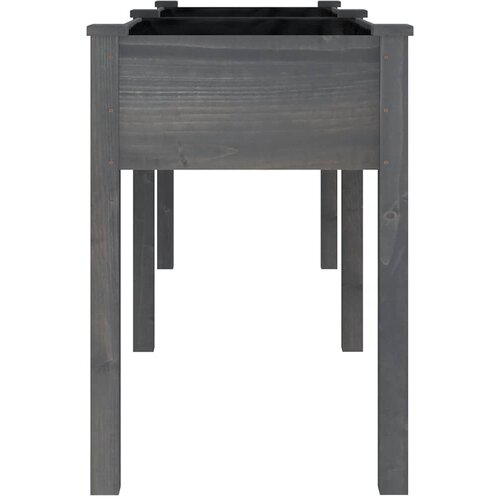  Sadilica s oblogom siva 203 x 53 x 76 cm od masivne jelovine Slike