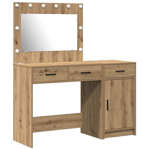  Toaletni stol 2 pcs Smeđa 40 x 41 x 75 cm Konstruirano drvo Slike