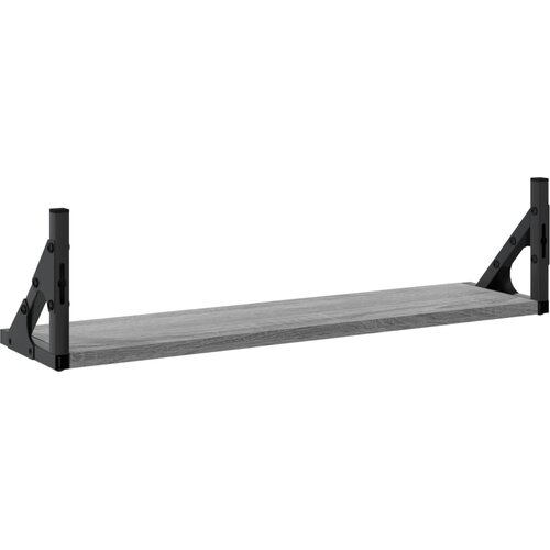  Zidne police 2 kom Boja sivog hrasta sonome 60x15x15,5 cm Slike
