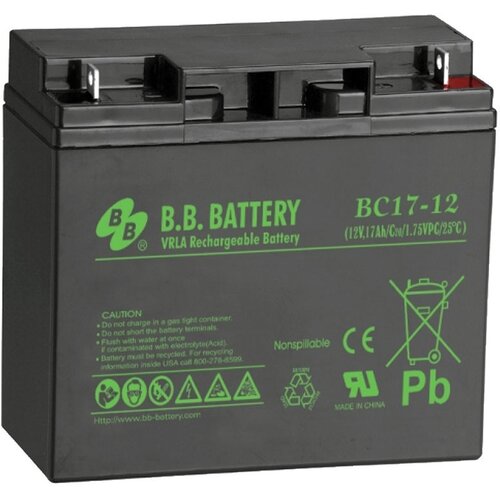 BB Tech Baterija terminal BC17-12 BB B1, 12 V, 17 Ah, Crna Slike