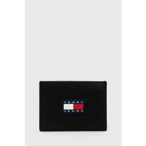 Tommy Jeans Etui za kartice črna barva