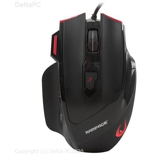 Rampage SMX-R17 X-RAPIER Crni gaming mis Slike