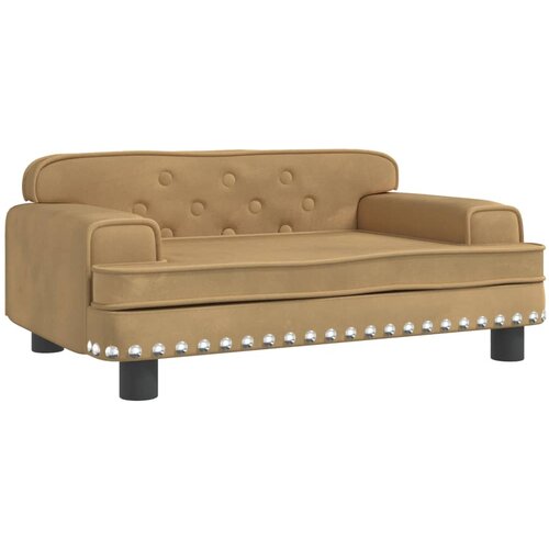 Maison Chic Otroški kavč - Otroški divan - Otroški sedež rjav 70x45x30 cm žamet, (21729567) Cene
