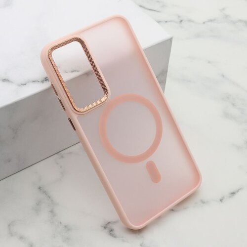 Maska silky magsafe za samsung A556B galaxy A55 5G/ roze Slike