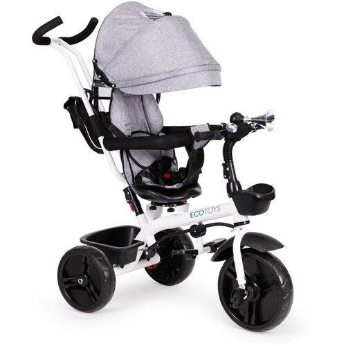 ECO TOYS tricikl s rotirajućim sjedalom 360&amp;deg; i krovićem Slike