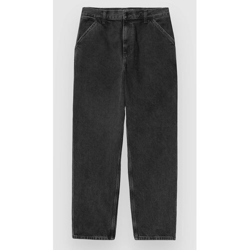 Carhartt WIP Single Knee Kavbojke black stone washed Slike