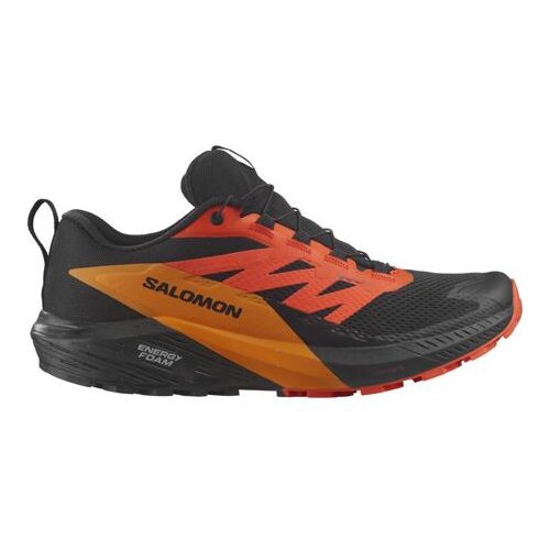 Salomon sense ride 5 gtx mo&amp;scaron;ke &amp;scaron;portne superge, black/scarlet ibis/turmeric - 43 1/3, (21510183) Slike