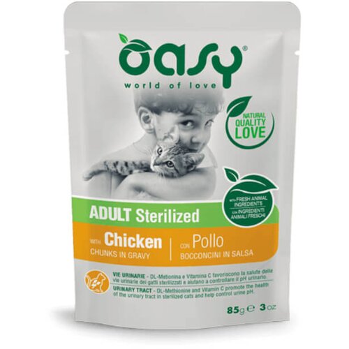 Oasy Chunks in Gravy Sterilized Adult pi&scaron;čanec v omaki, vrečka - 85 g 85 g Cene