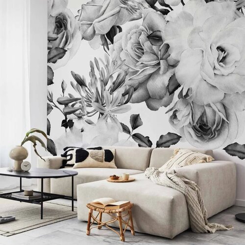  Foto tapeta - Sentimental Garden (Black and White) 200x140 Cijene