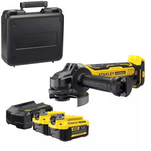 Stanley 125mm V20 Angle Grinder, Brushless, 2x4Ah.Charger Cijene