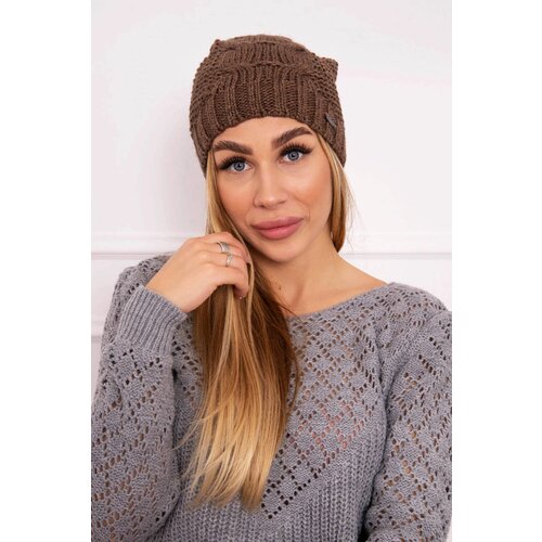 Kesi marka niezdefiniowana Cap with fleece Justyna K253 cappuccino Slike