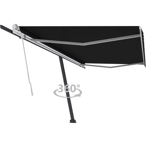  Prostostoječa ročno zložljiva tenda 500x350 cm antracitna