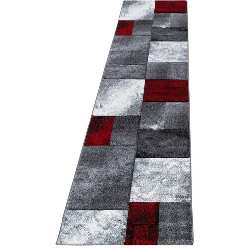 Ayyildiz Carpets Bordo rdeč/siv tekač 80x300 cm Hawaii – Cene