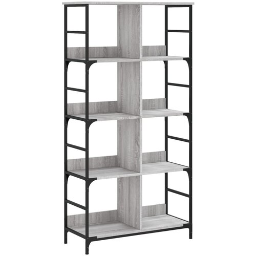 Maison Chic Knjižna omara - Knjižna polica - Knjižni regal siva sonoma 78,5x33x153 cm inženirski les, (21722971) Slike