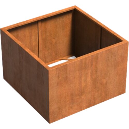 ADEZZ Korito za rastline Carrez iz jekla Corten - kvadratno / brez dna - 120 x 120 x 80 cm Cene