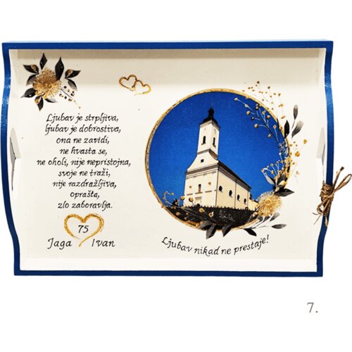  Personalizirani poslužavnici &ndash; unikatni poklon za godi&scaron;njicu braka! - 7. - 162230 Cijene
