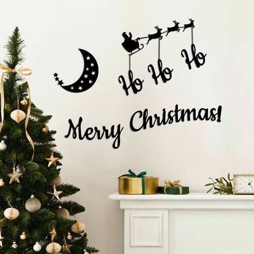 Wallity zidna dekoracija New Year 1, Crna Slike
