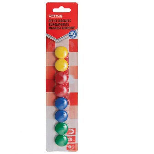  MAGNET FI-20 MM PK8 OFFICE PRODUCTS 20132219-99 SORT.BOJE BLISTER Cene