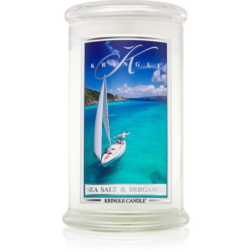 Kringle Candle Sea Salt &amp;amp; Bergamot di&amp;scaron;eča sveča 623 g Slike