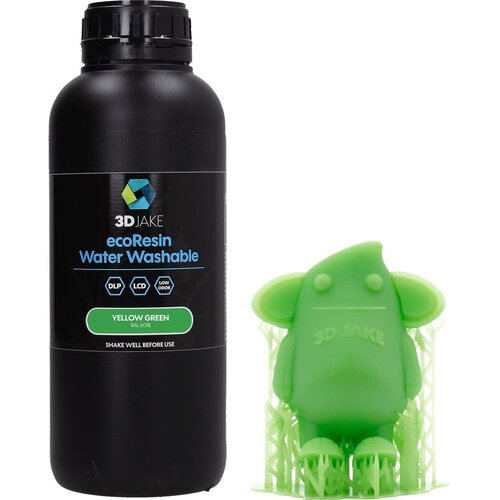 3DJAKE ecoResin Water Washable Yellow Green, 1.000 g Cene