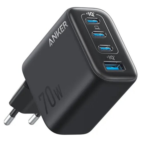 Anker Zolo polnilec 70W črn 4-vrata, 3x USB-C, 1x USB-A Slike