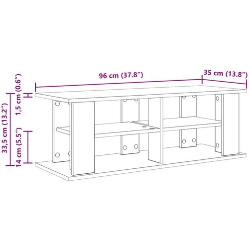  Stalak za TV Sonoma hrast 96 x 35 x 33 5 cm Slike