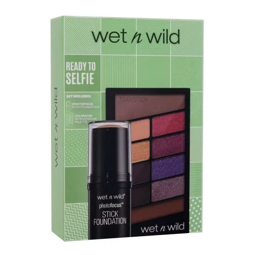 Wet'n wild Ready To Selfie Set podlaga v stiku 12 g + paleta senčil 10 g V.I. Purple