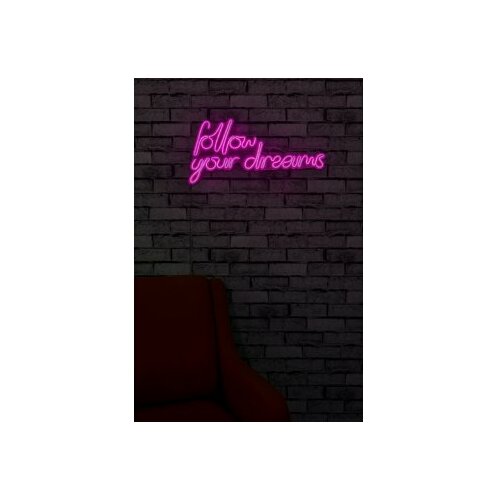 WALLXPERT follow your dreams pink Slike