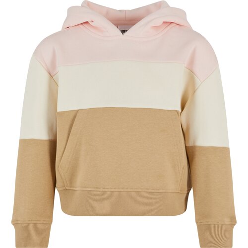 Urban Classics Girls' Oversized 3-Tone Hoody Pink/White Sand/Unionbeige Cijene